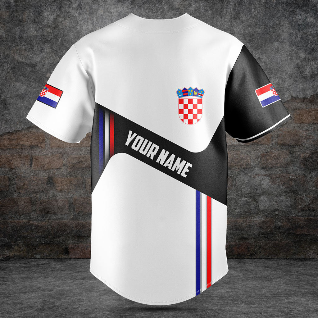 Customize Croatia Flag Black And White Shirts