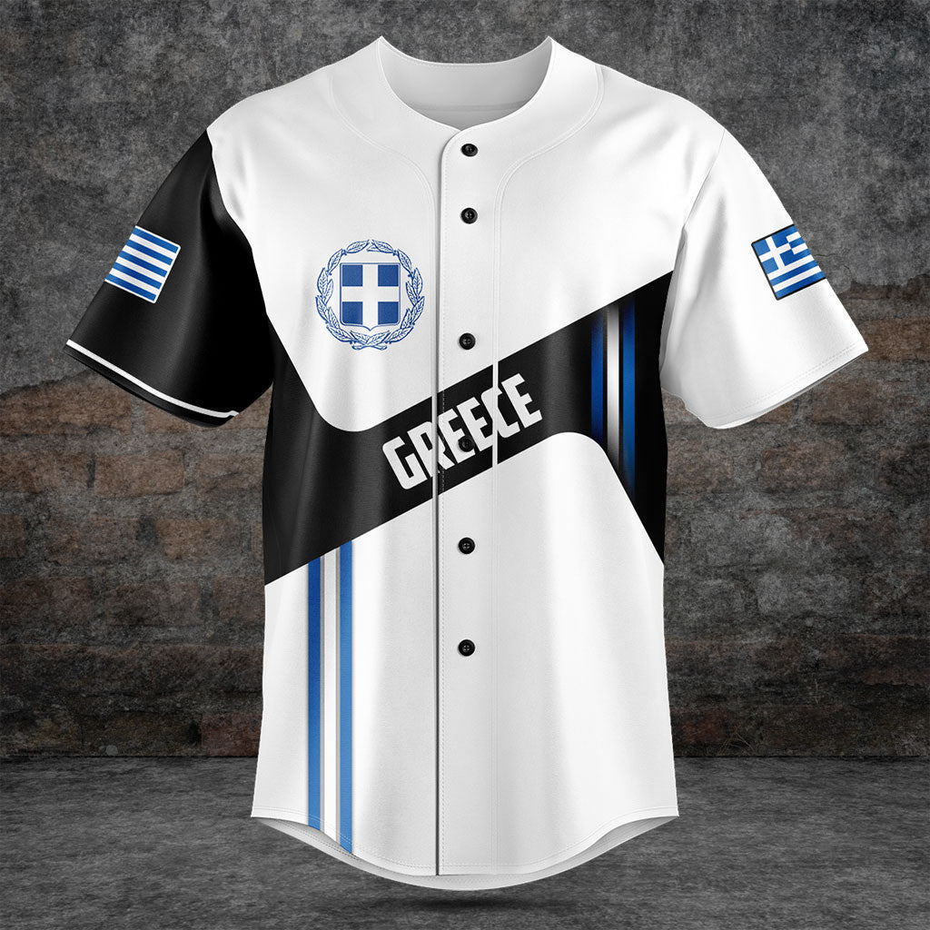 Customize Greece Flag Black And White Shirts