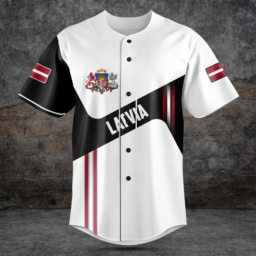 Customize Latvia Flag Black And White Shirts