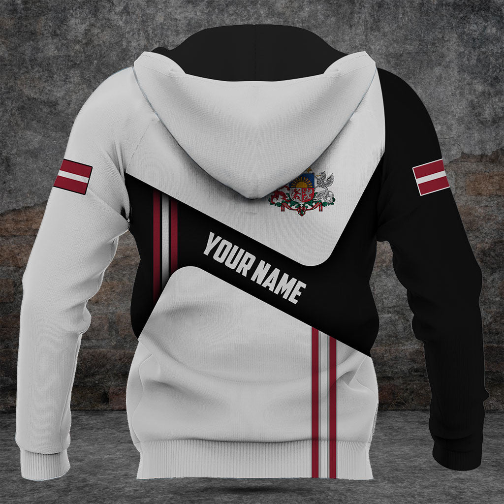 Customize Latvia Flag Black And White Shirts