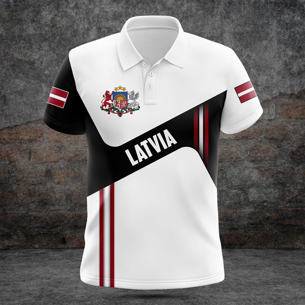 Customize Latvia Flag Black And White Shirts