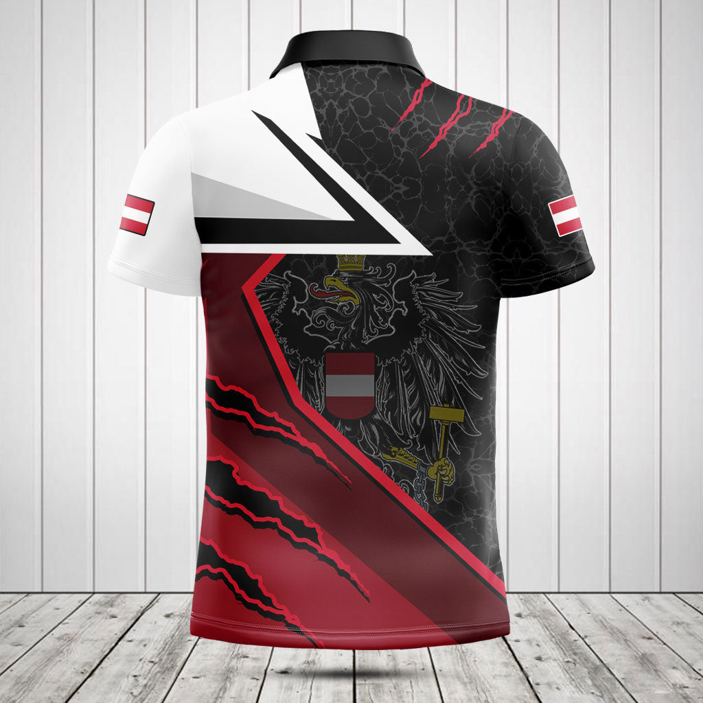 Customize Austria Flag Lava Pattern Shirts