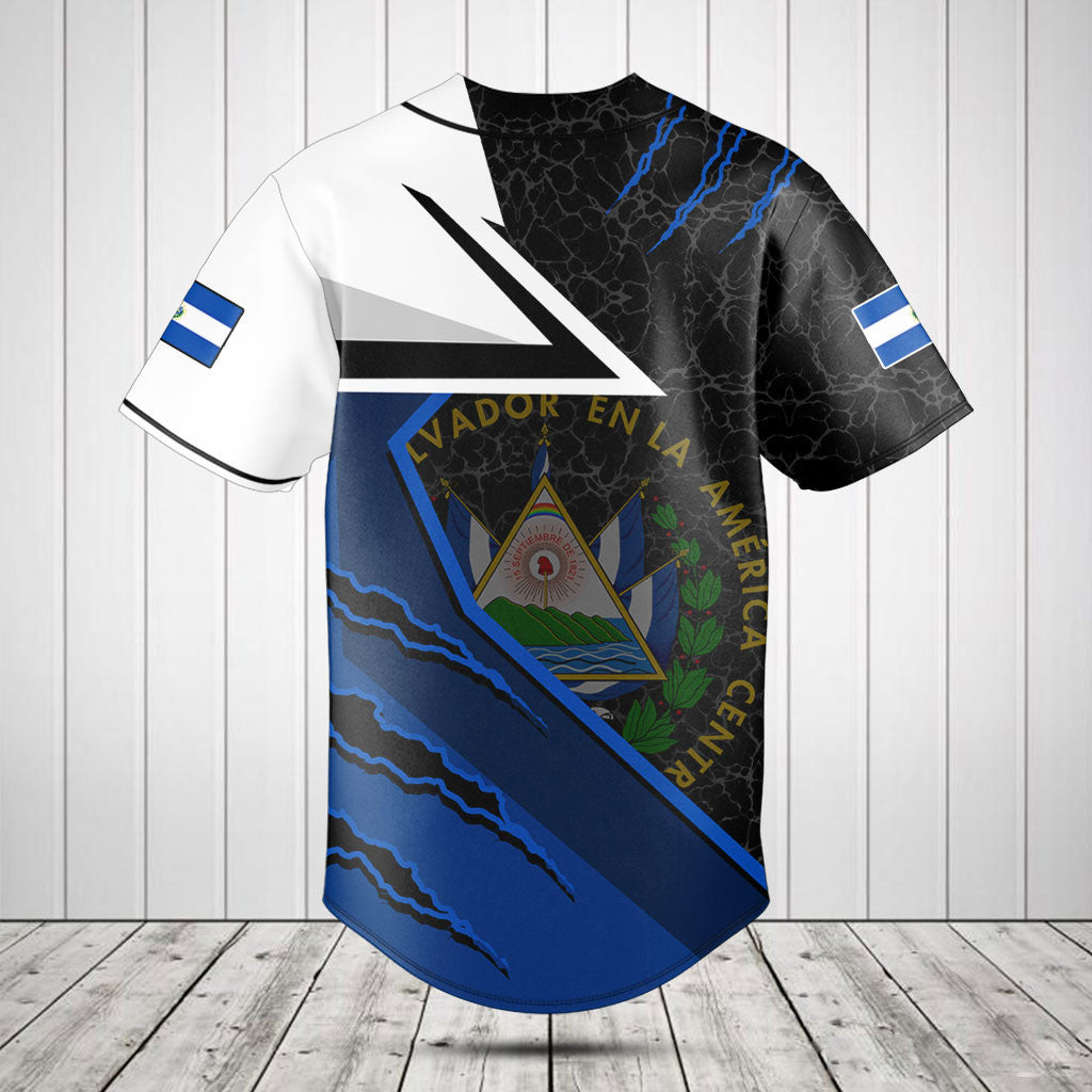 Anpassen El Salvador Flagge Lava Muster Shirts