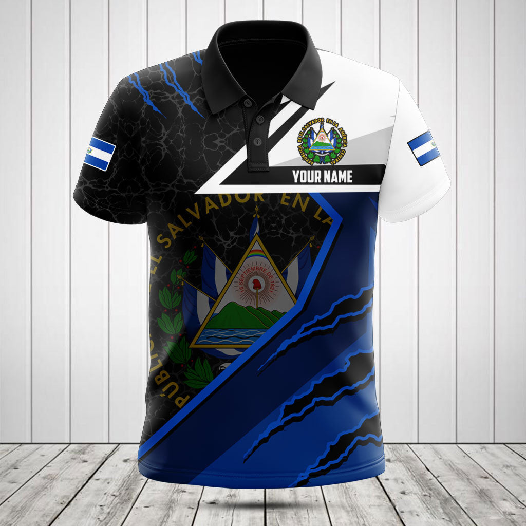 Anpassen El Salvador Flagge Lava Muster Shirts