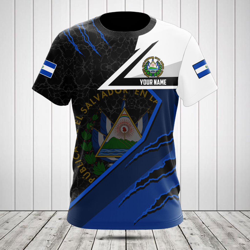 Anpassen El Salvador Flagge Lava Muster Shirts