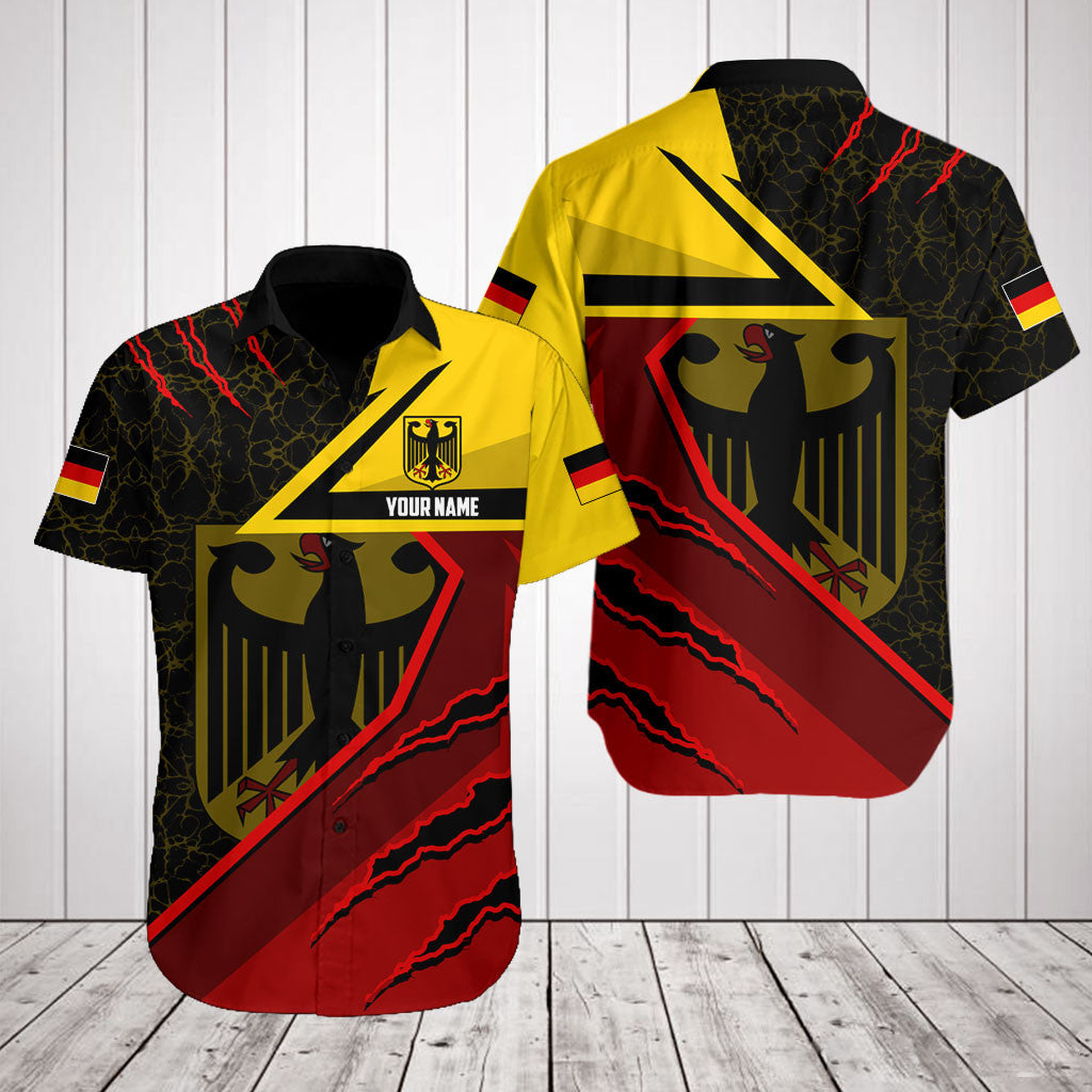 Deutschland Flagge Lava Muster Shirts anpassen