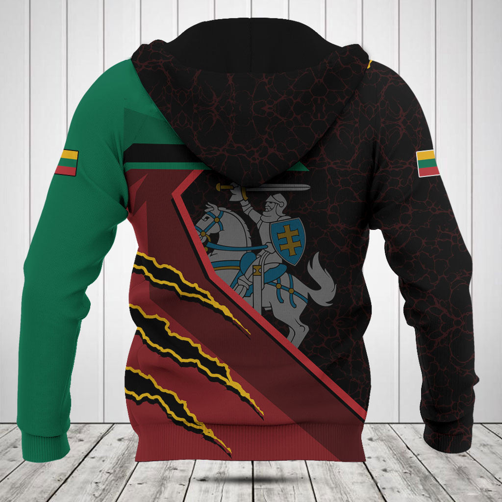 Customize Lithuania Flag Lava Pattern Shirts