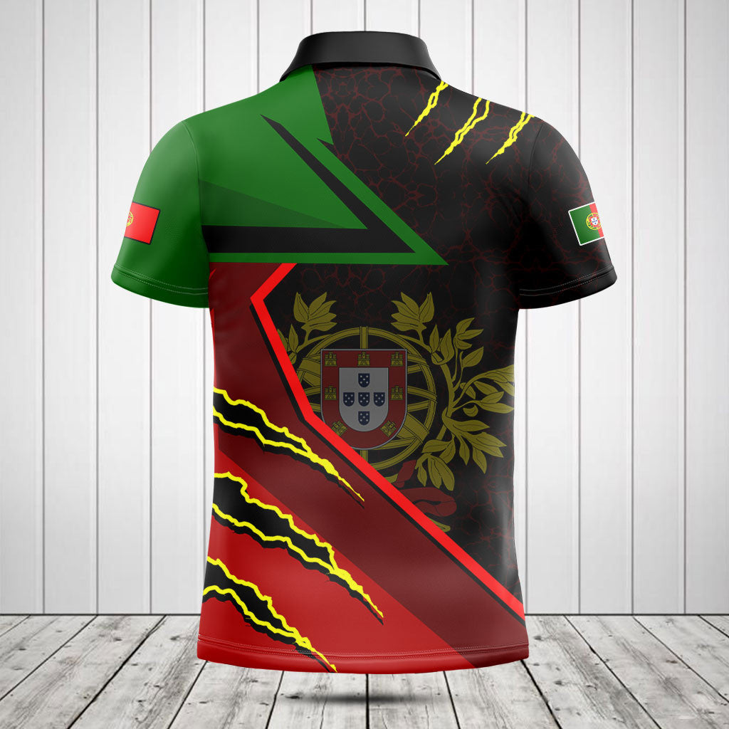 Passen Sie Portugal Flagge Lava Muster Shirts