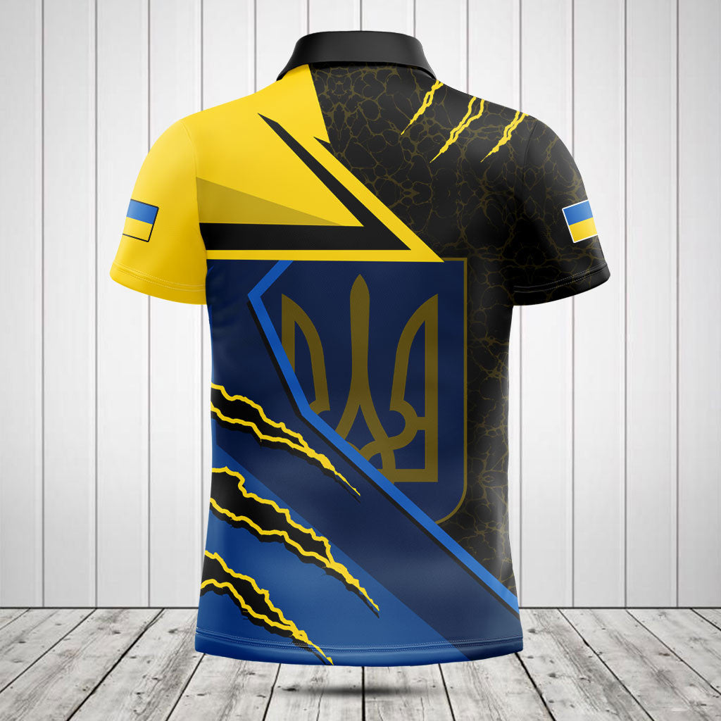 Customize Ukraine Flag Lava Pattern Shirts