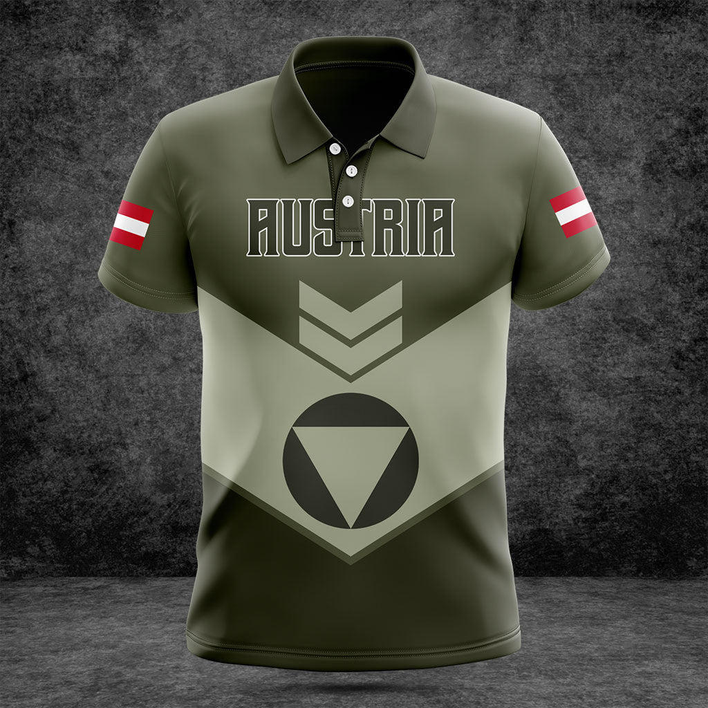 Customize Austria Army Olive Green Shirts