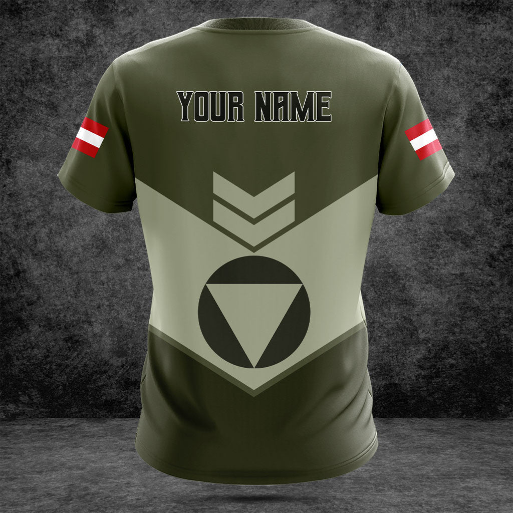 Customize Austria Army Olive Green Shirts