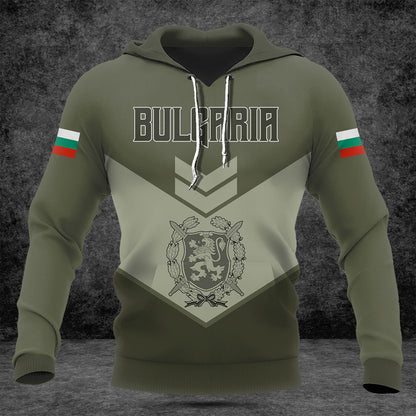 Customize Bulgaria Army Olive Green Shirts