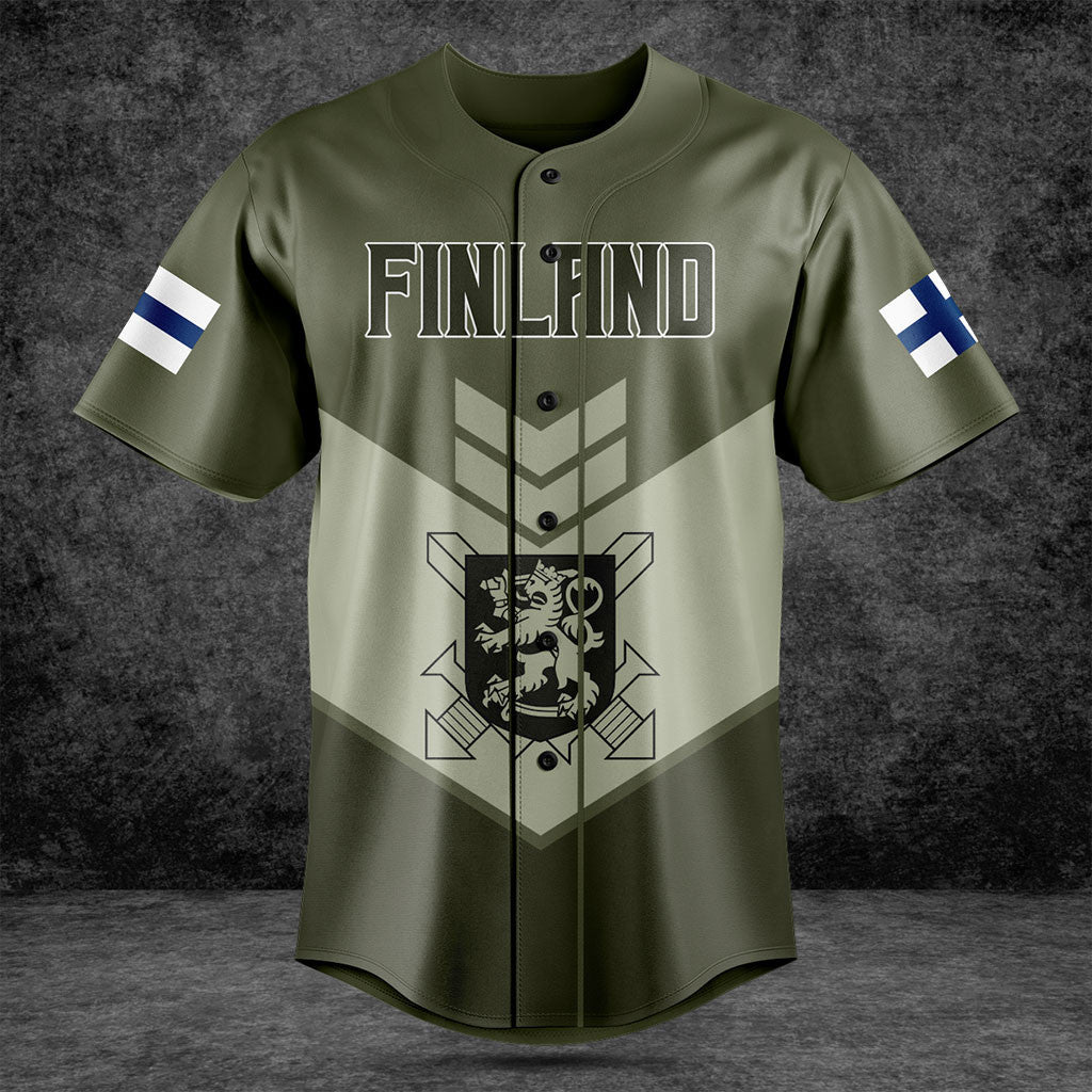 Customize Finland Army Olive Green Shirts