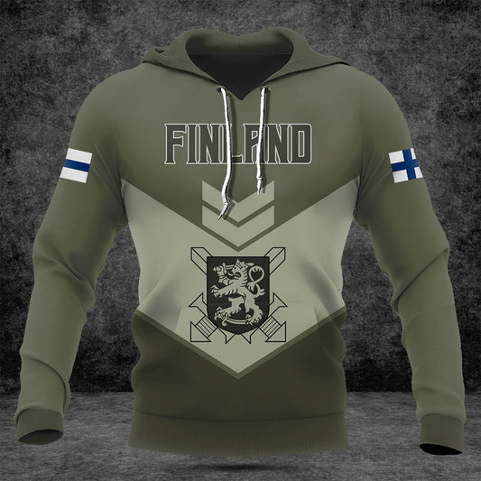 Customize Finland Army Olive Green Shirts