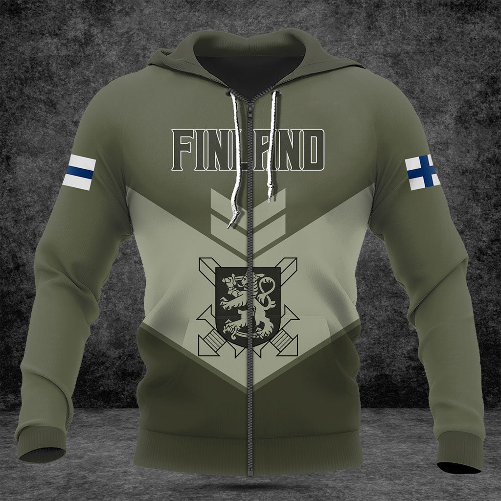 Customize Finland Army Olive Green Shirts