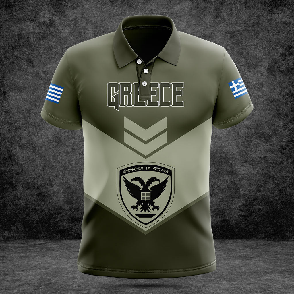 Passen Sie Griechenland Armee olivgrün Shirts