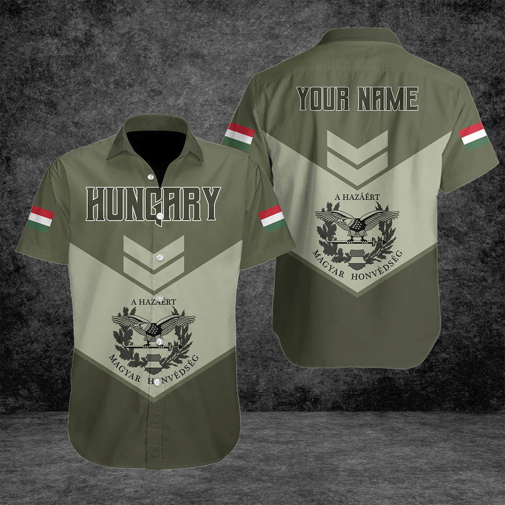 Customize Hungary Army Olive Green Shirts