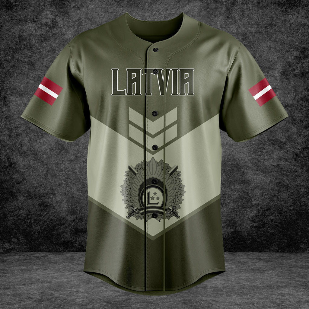 Customize Latvia Army Olive Green Shirts