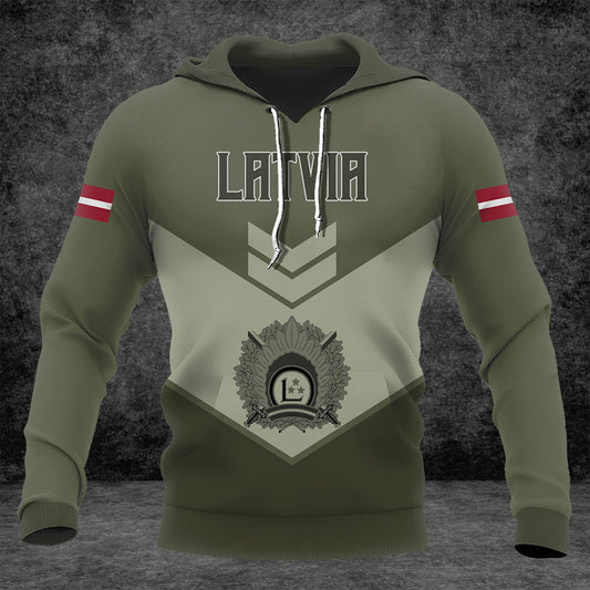 Customize Latvia Army Olive Green Shirts