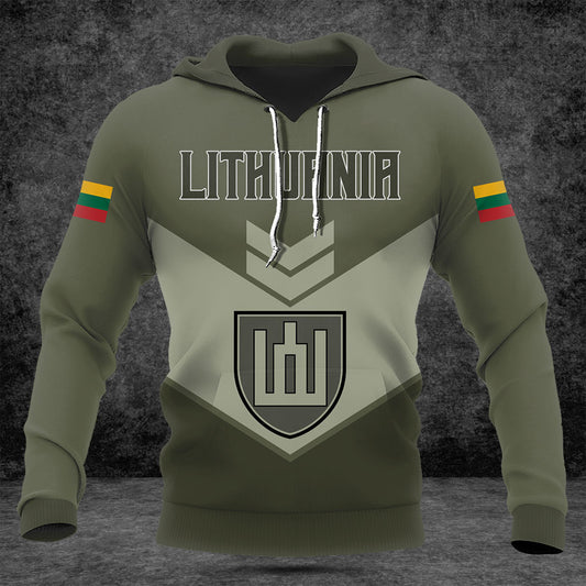 Customize Lithuania Army Olive Green Shirts