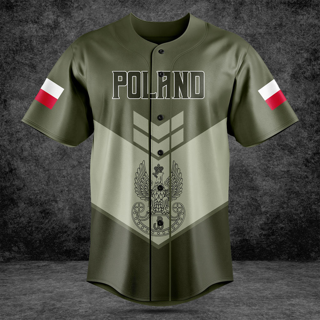 Customize Poland Army Olive Green Shirts