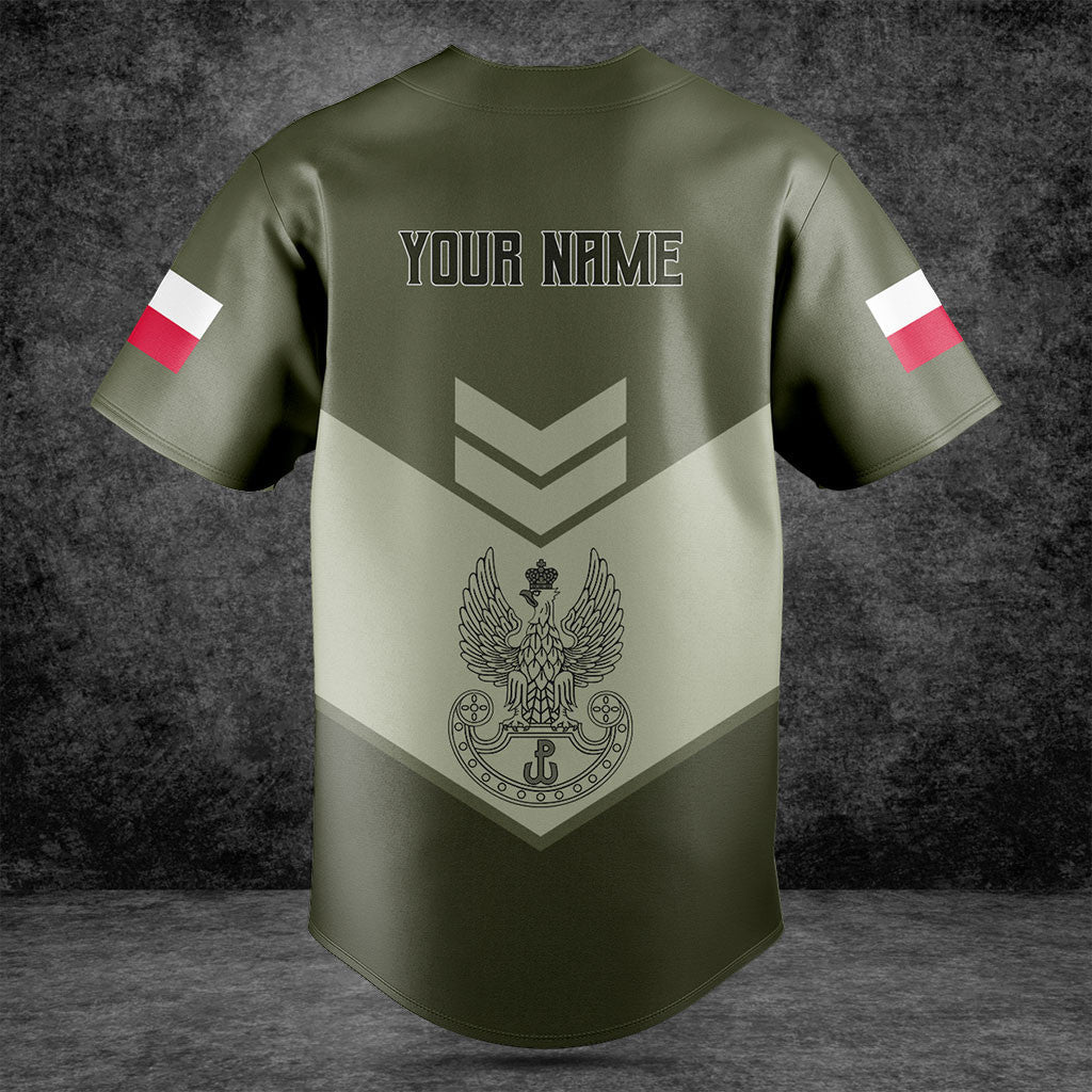 Customize Poland Army Olive Green Shirts