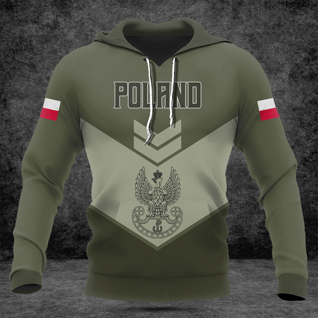 Customize Poland Army Olive Green Shirts