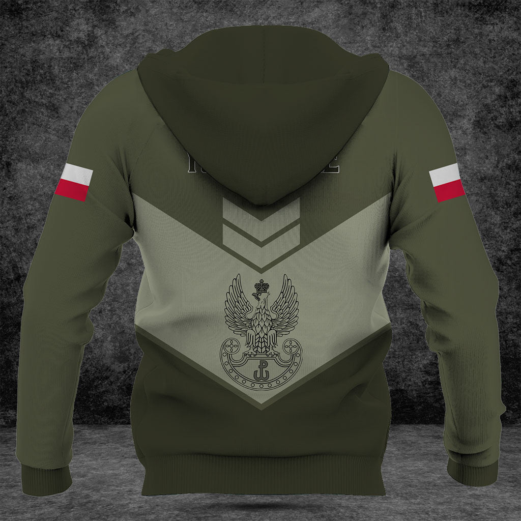 Customize Poland Army Olive Green Shirts