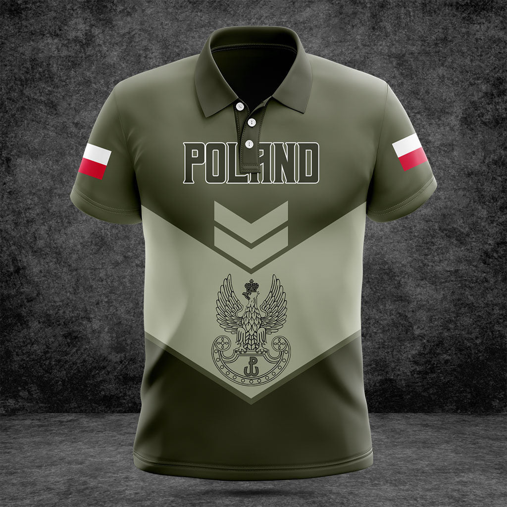 Customize Poland Army Olive Green Shirts