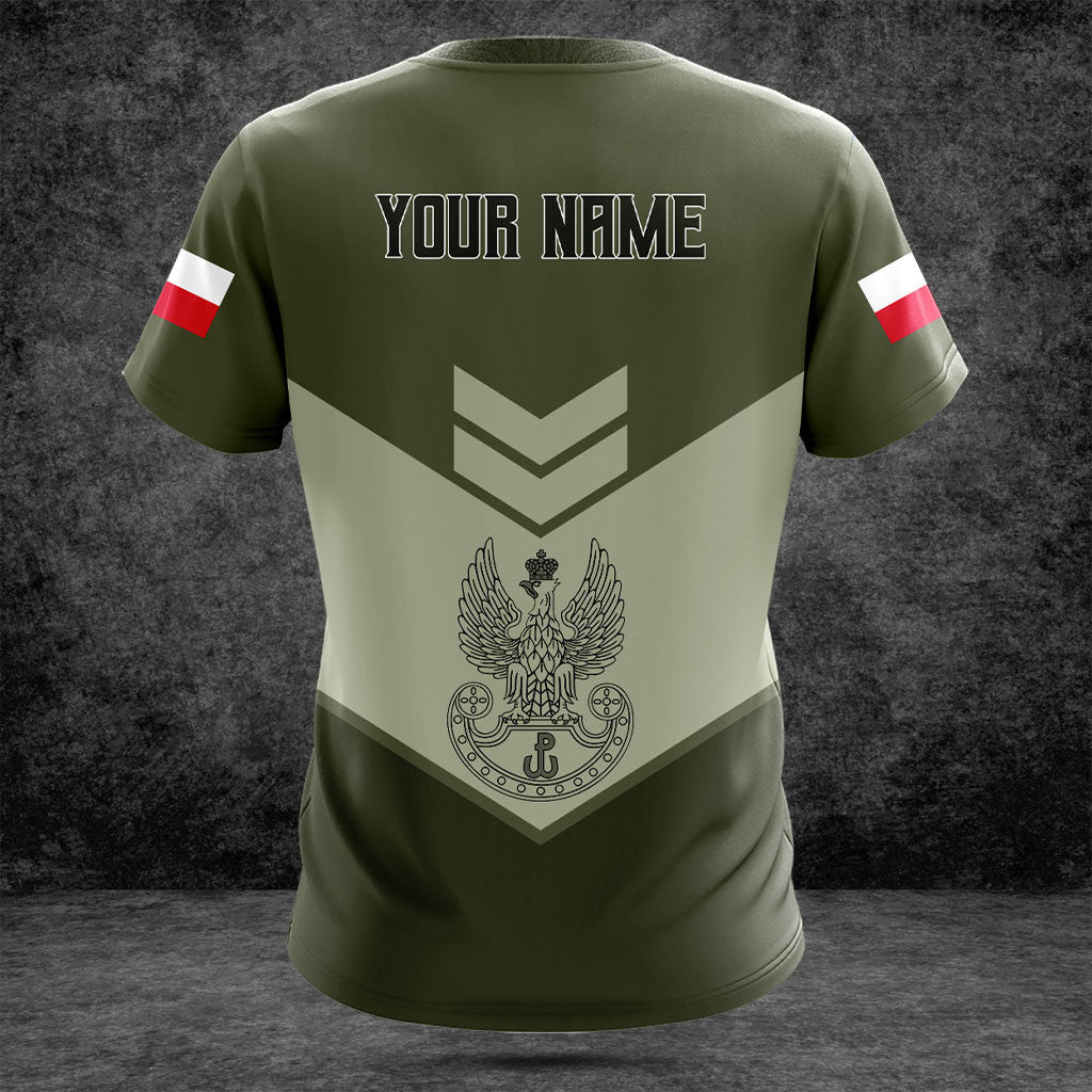 Customize Poland Army Olive Green Shirts