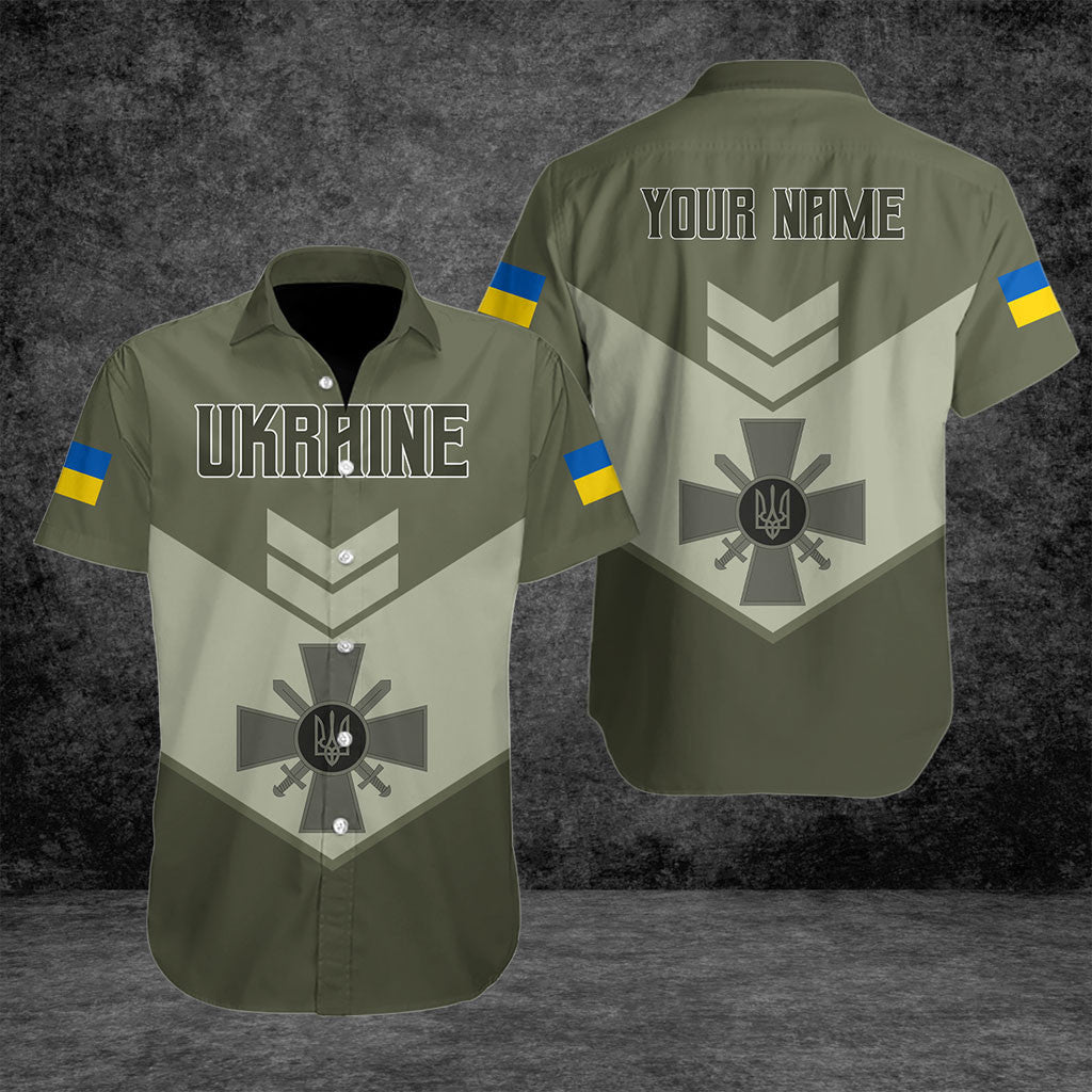 Customize Ukraine Army Olive Green Shirts