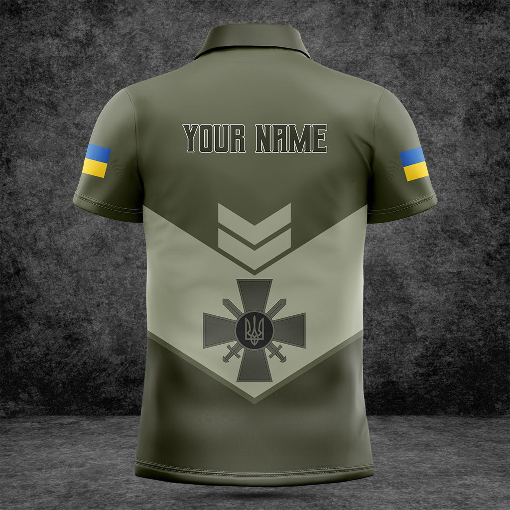 Customize Ukraine Army Olive Green Shirts