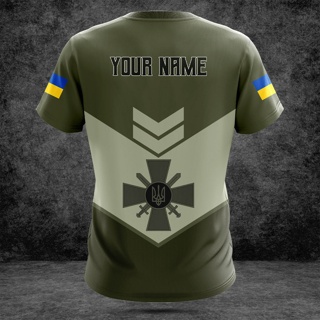 Customize Ukraine Army Olive Green Shirts