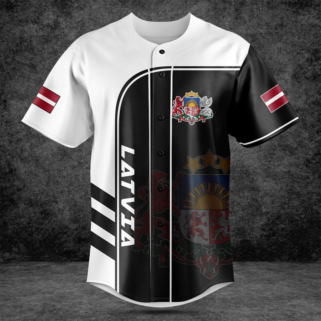 Customize Latvia Symbol Black And White Shirts