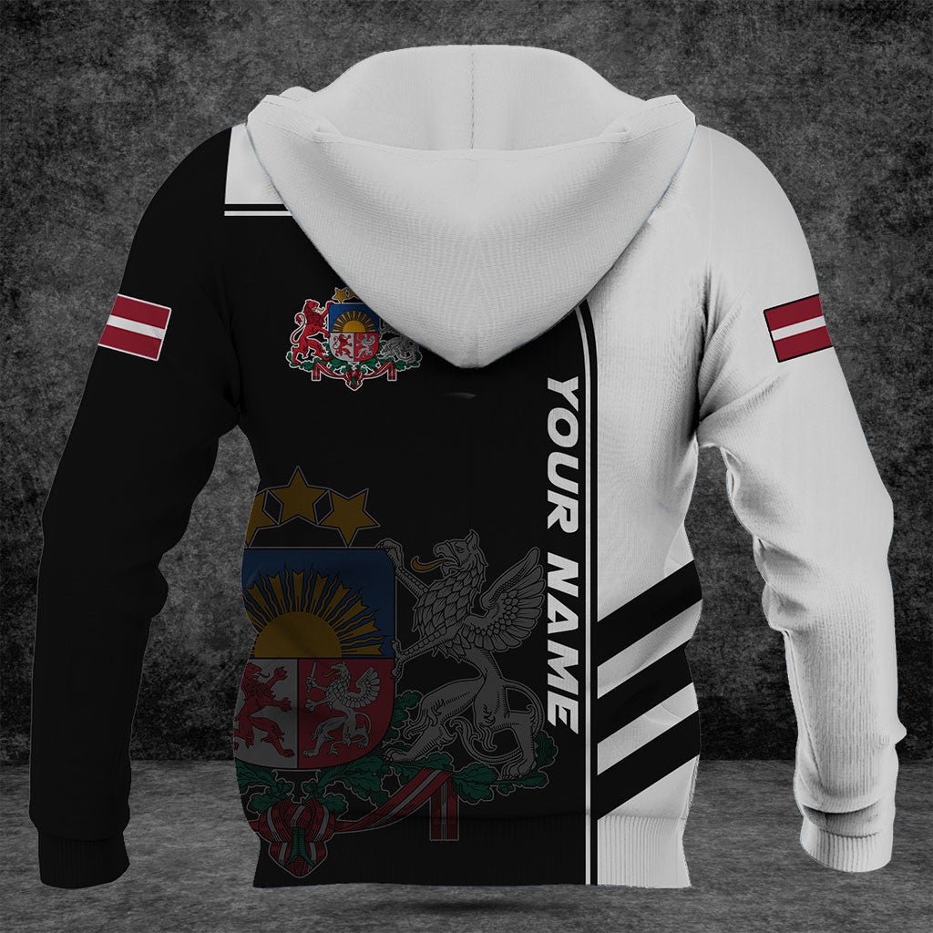 Customize Latvia Symbol Black And White Shirts