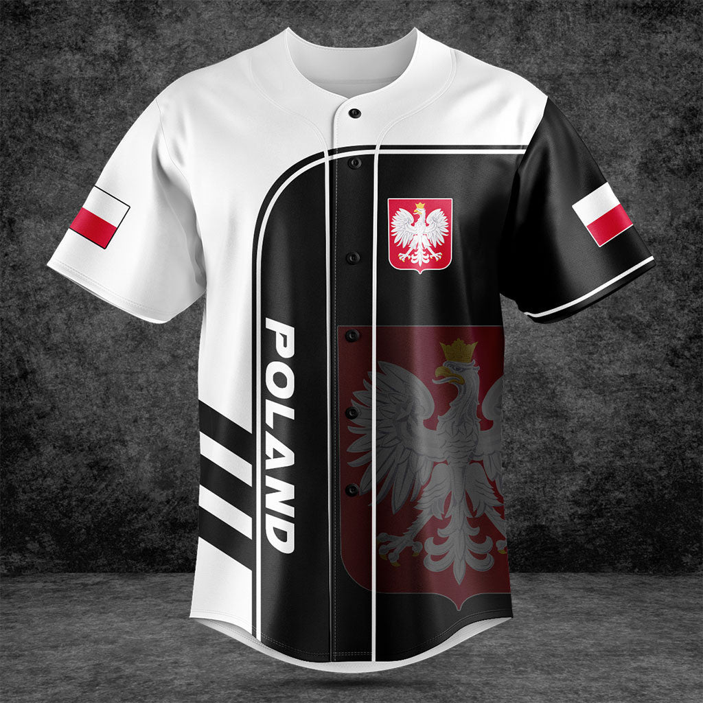 Customize Poland Symbol Black And White Shirts