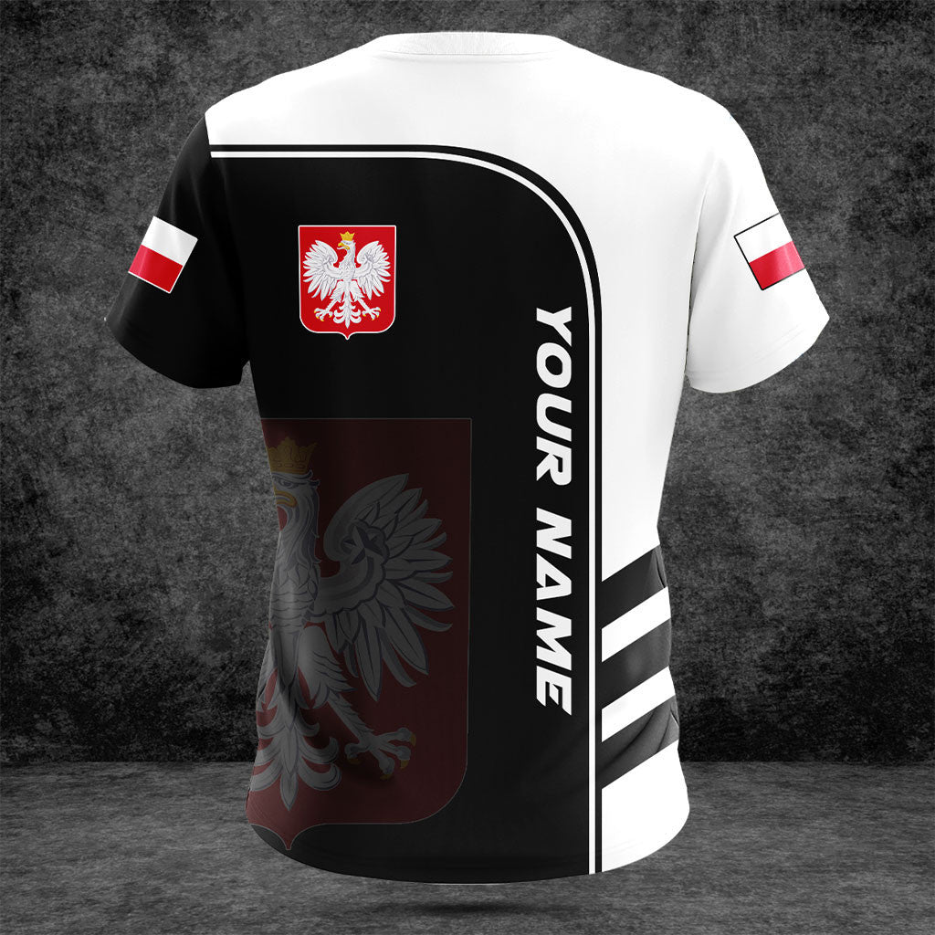 Customize Poland Symbol Black And White Shirts