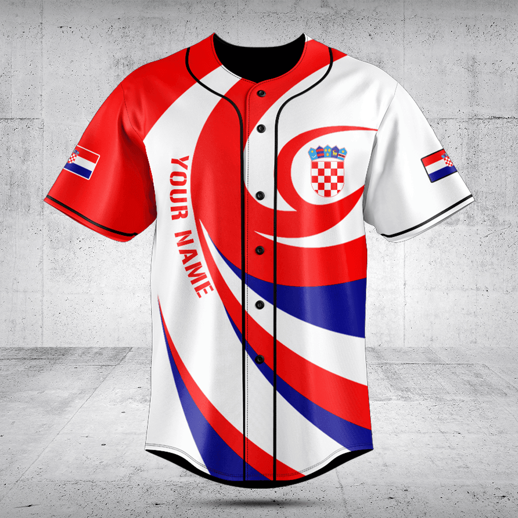 Customize Croatia Flag Vortex Shirts