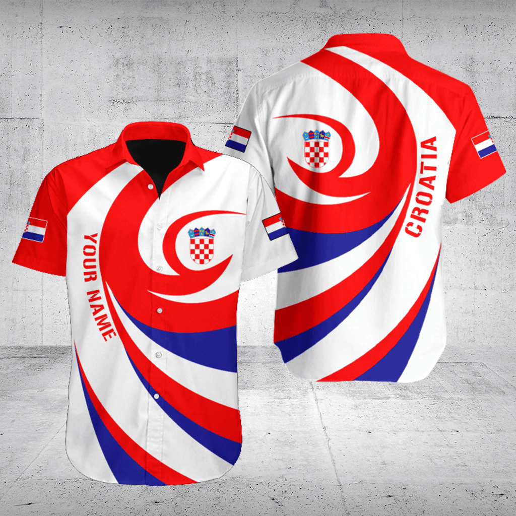 Customize Croatia Flag Vortex Shirts