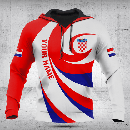 Customize Croatia Flag Vortex Shirts