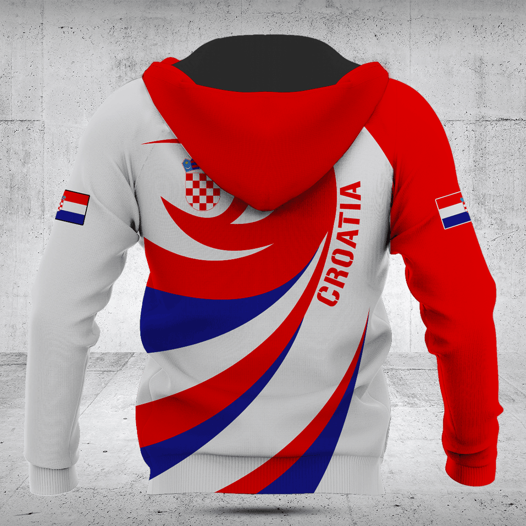 Customize Croatia Flag Vortex Shirts