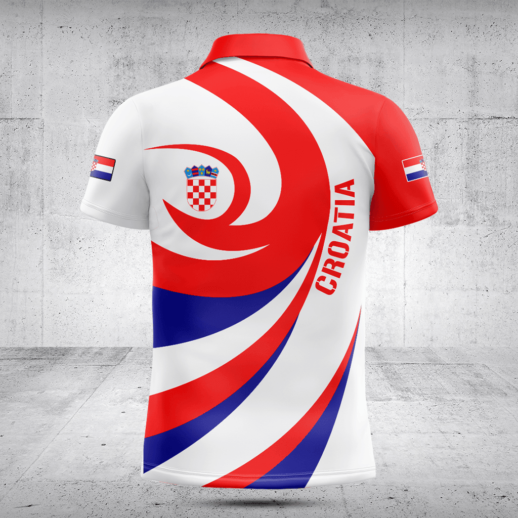 Customize Croatia Flag Vortex Shirts