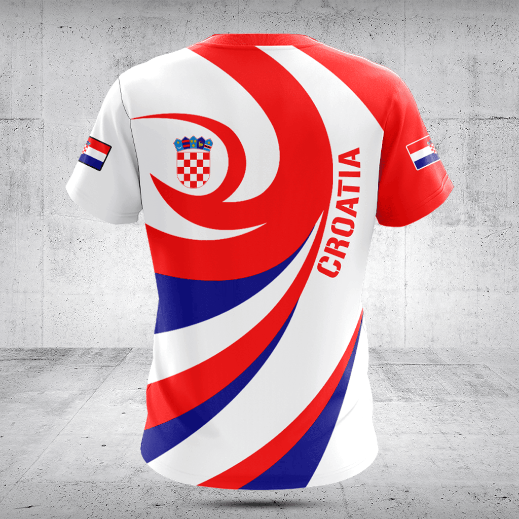 Customize Croatia Flag Vortex Shirts