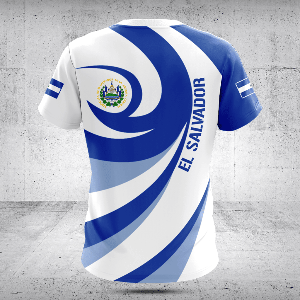 Customize El Salvador Flag Vortex Shirts