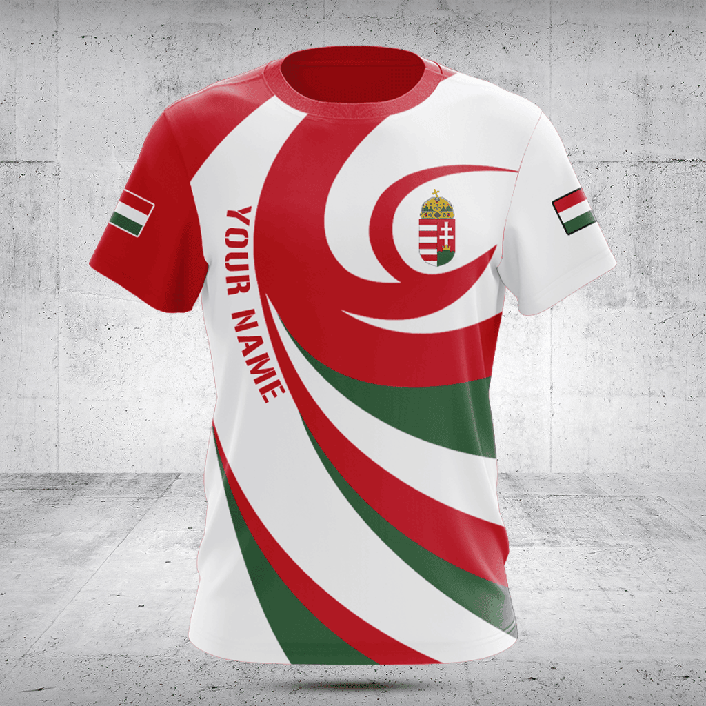 Customize Hungary Flag Vortex Shirts