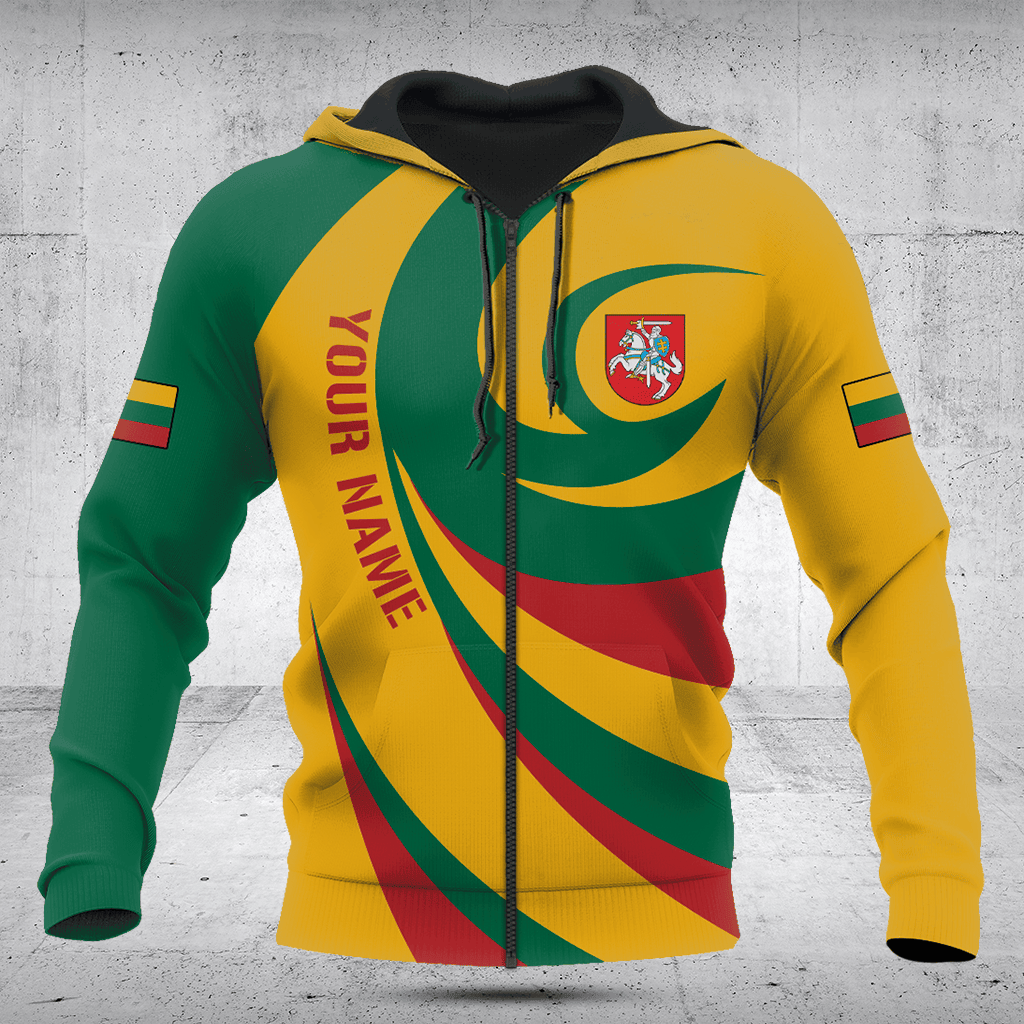 Customize Lithuania Flag Vortex Shirts