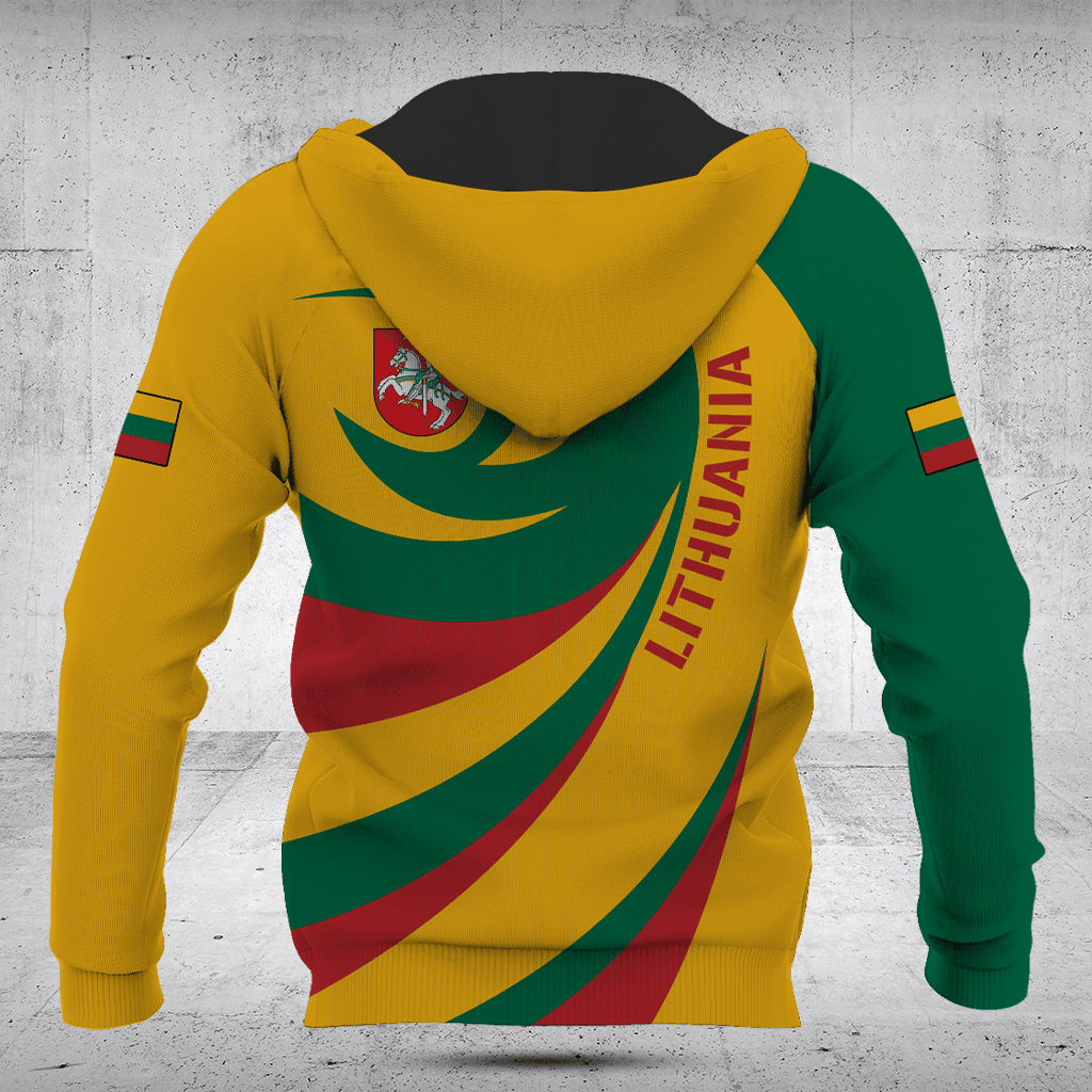 Customize Lithuania Flag Vortex Shirts