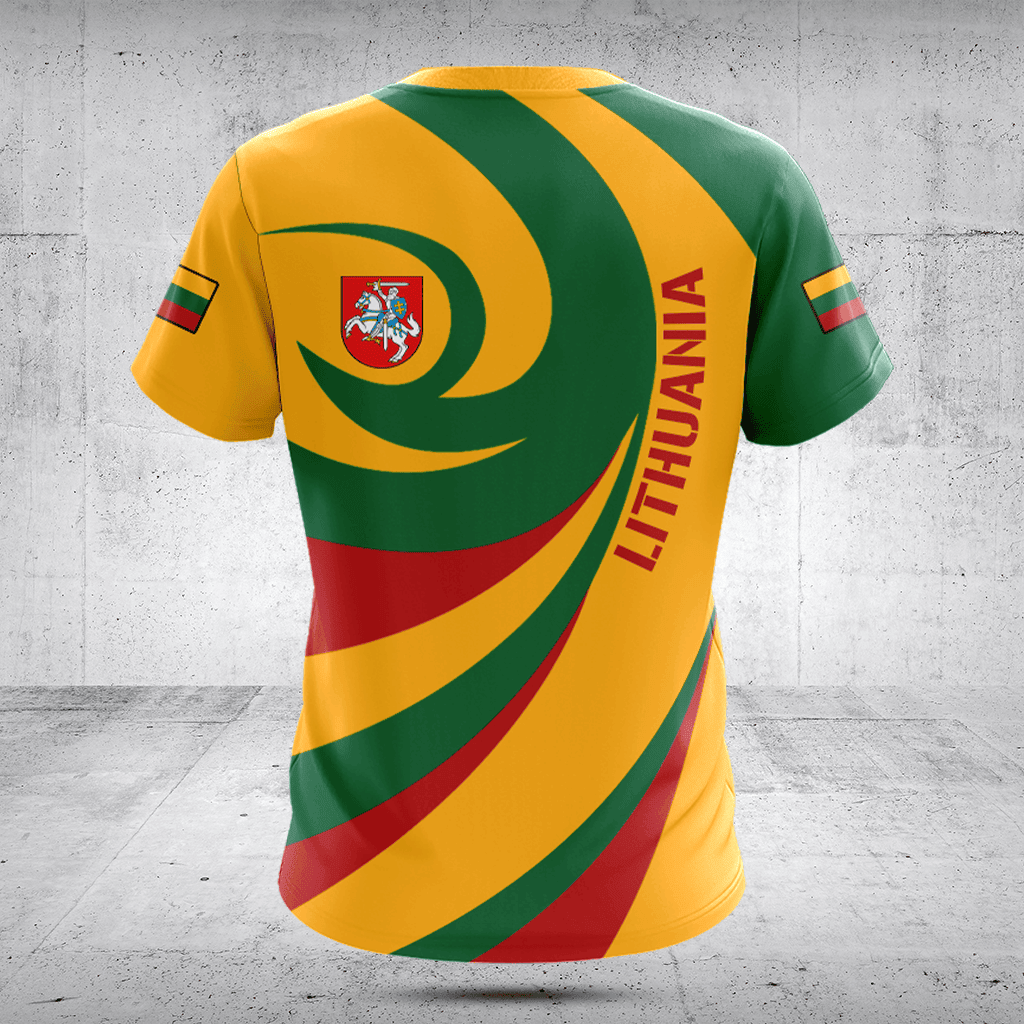 Customize Lithuania Flag Vortex Shirts