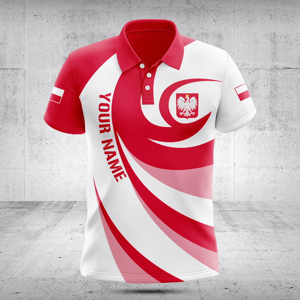 Customize Poland Flag Vortex Shirts