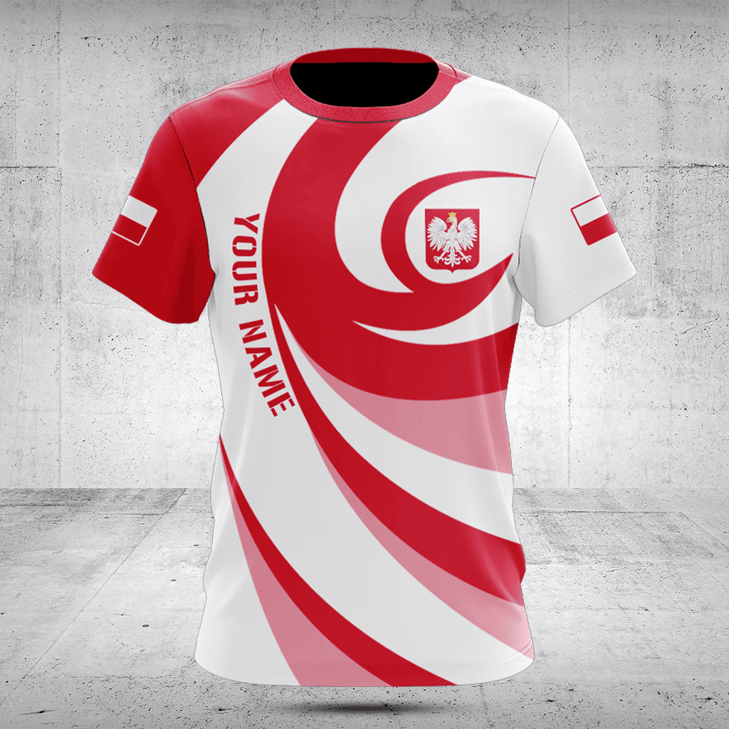 Customize Poland Flag Vortex Shirts